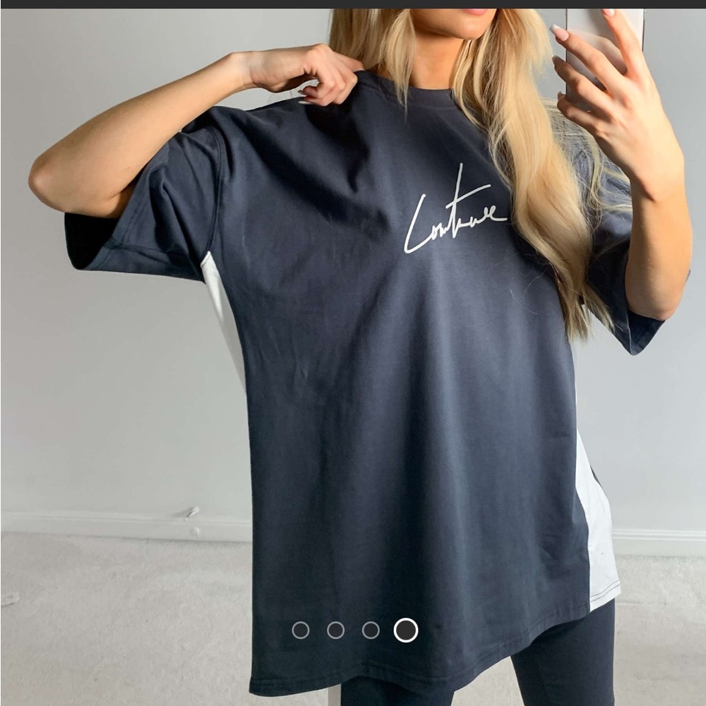 The Couture Club panelled logo oversized t-shirt NWT M